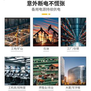 10柴KW单相220三相80v 油发电机断OUF电自动家启用发V电机5