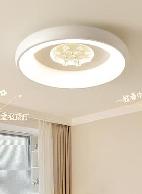 NRW卧室灯约现代5极简白色房简间吸顶灯小爱智能遥控2创意灯具02