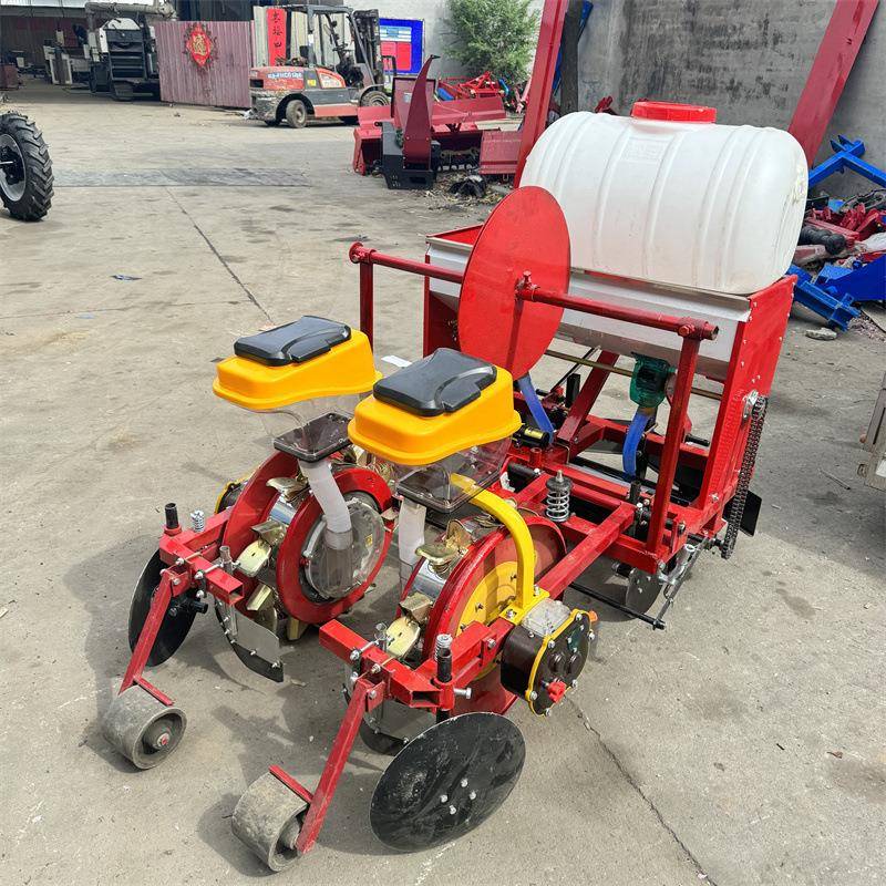 械农用自动上点播花生点IEG播种覆膜机免人机工扣膜两行播膜机