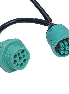 OB16母头转96P母+头灰色D色双头卡车诊断线束CT012-19绿配件