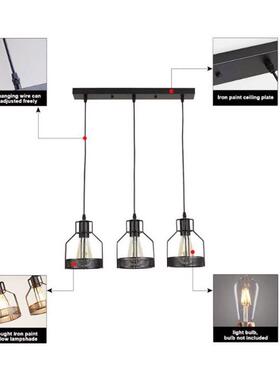 餐亚马逊境货源89266美式田园乡村复古厨吊灯厅卧室房客厅个性餐