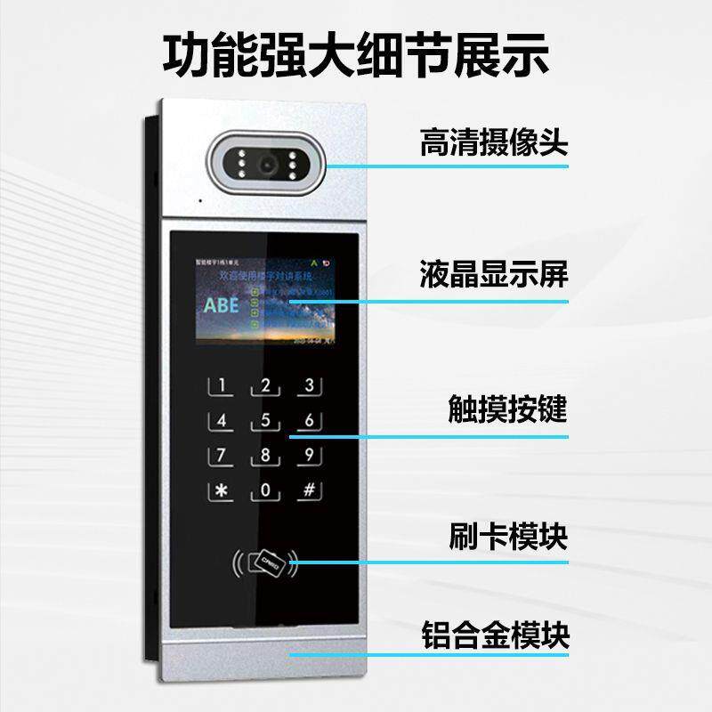 楼通宇对讲门禁LYI系统卡开门语刷音话小区单元旧改智可能视门禁