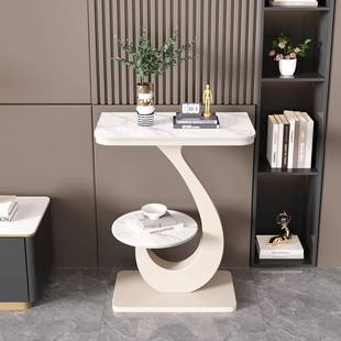 家微晶石花用2025新款 轻DIV奢玄关 客厅架阳多层落地岩板花架意式