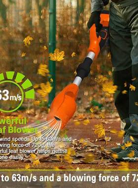 新款折叠吹叶机力风扇折叠锂电雪机园林65865吹可叶暴机吹手持鼓