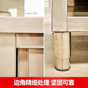 不锈钢拉门工作台商用家用厨房单通双储操作台KQP装包台通厨房物