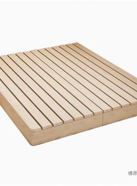 式榻榻米床架板日落36030地床式出租房折骨叠现代双人排架卧室木