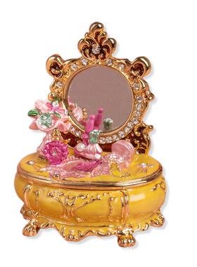 金属珐琅彩景区精品店热卖工艺品创意家居轻奢装饰梳妆台摆件