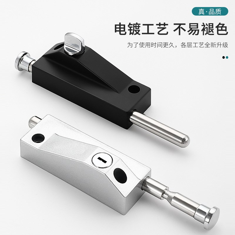 玻璃大门木门安全插销锁地插锁旋转门插销锁自动门门插弹簧插销锁