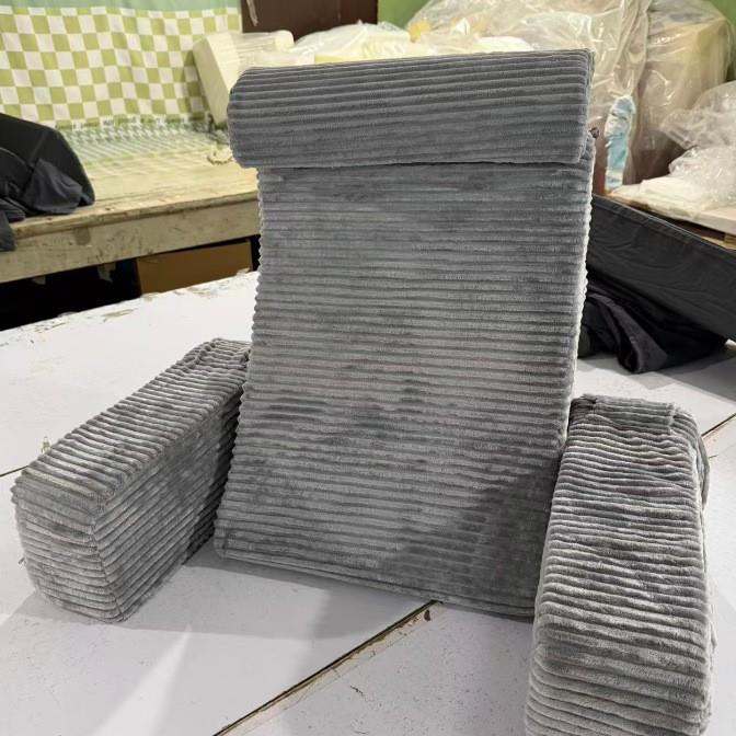 阅PIT读枕条绒边阅读枕tem靠u枕头床靠枕阅读靠枕背枕海绵枕条粗