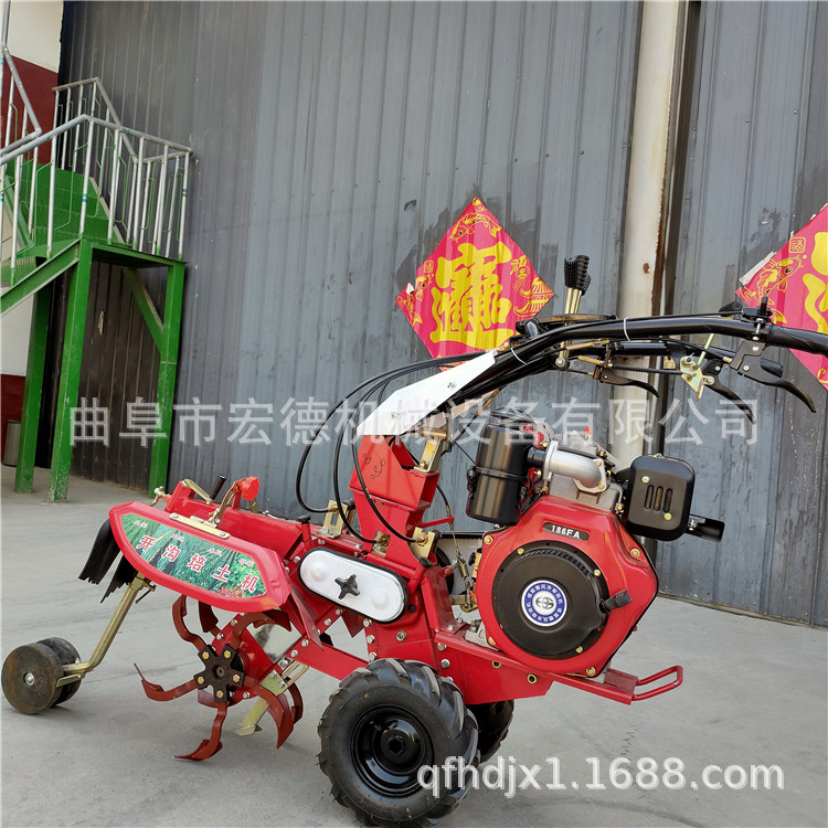 大姜大葱开沟培土机 柴油180型田园管理机 果园开沟施肥机
