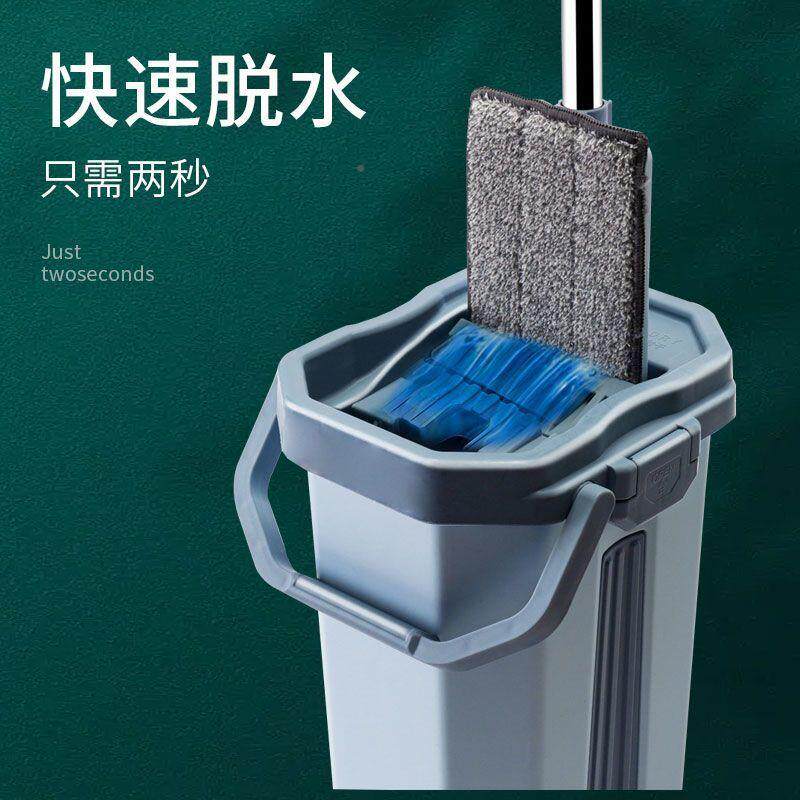 免手洗懒干WSV桶人大号加厚刮刮乐拖把转家用旋拖把湿分离拖把一