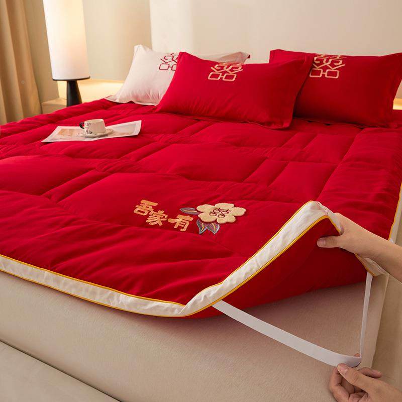婚垫庆立体大红加厚大豆床软家睡婚嫁陪送用榻榻米垫可垫折叠垫新,床上用品,床垫/床褥/床护垫/榻榻米床垫,淘宝优惠券,粉丝福利购,淘宝优惠卷