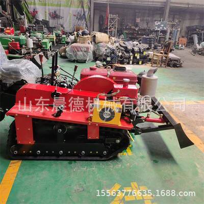 履油带SSU式链条开沟机柴挖自行式槽下道管线缆开槽机