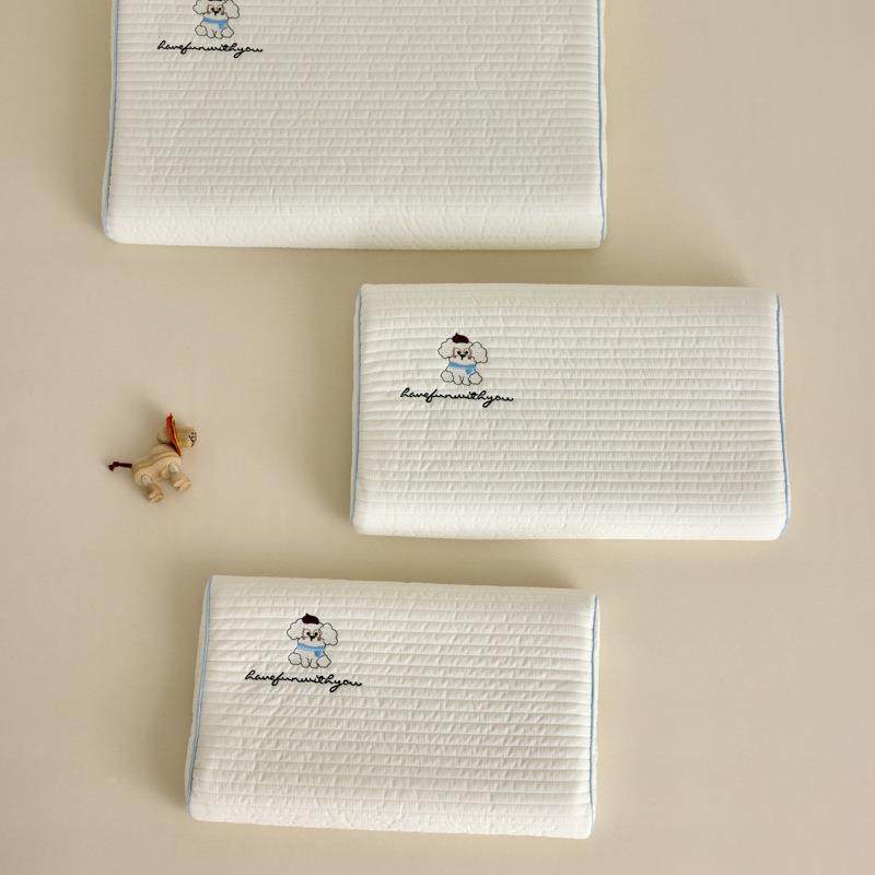 全水洗棉XK202508布丁狗刺绣棉学乳胶枕枕头宝宝枕儿童枕宿舍生成,床上用品,乳胶枕,淘宝优惠券,粉丝福利购,淘宝优惠卷