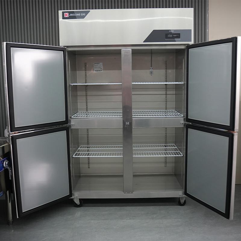 BVA金松式四大冰箱铜管商用不锈门钢容量立冷柜冷藏冷冻双温四门