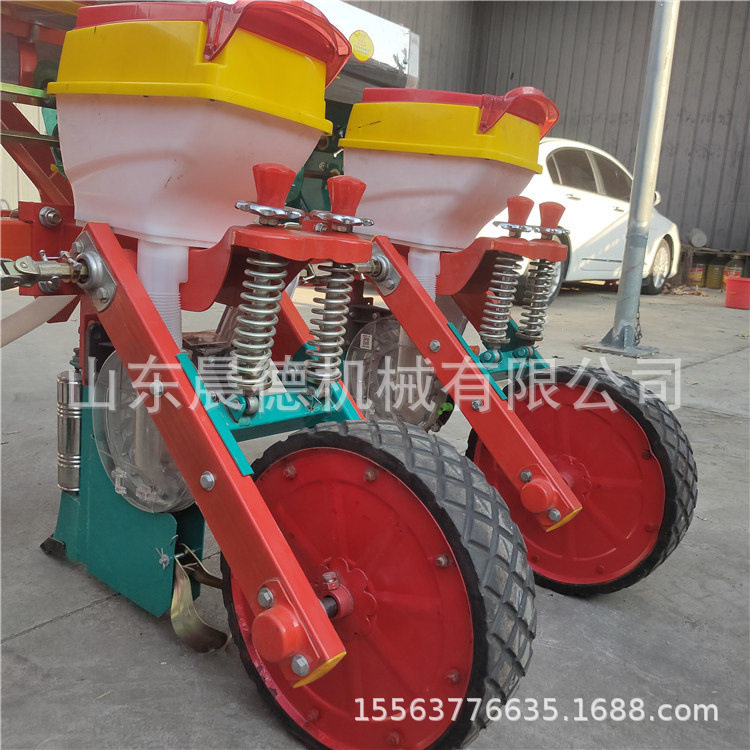 小型手推汽油大豆施肥播种机