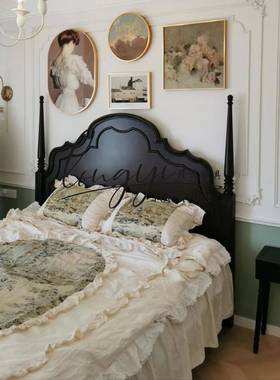 法式实木美床1.8卧室床经典古安娜公主床宫复廷NTW床柱古高典式