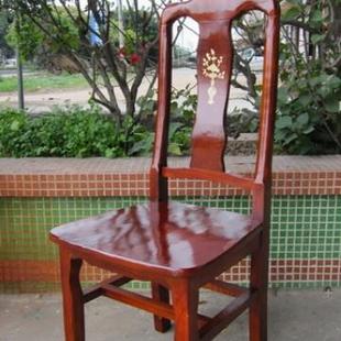 实木新中合式UKS餐椅农家乐餐厅饭店大圆桌椅组馆商用面经型餐桌