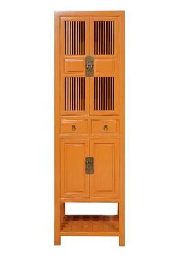 实木高客柜储物角中柜复XVQ古绘家具新式彩榆木家用厅收纳置物柜