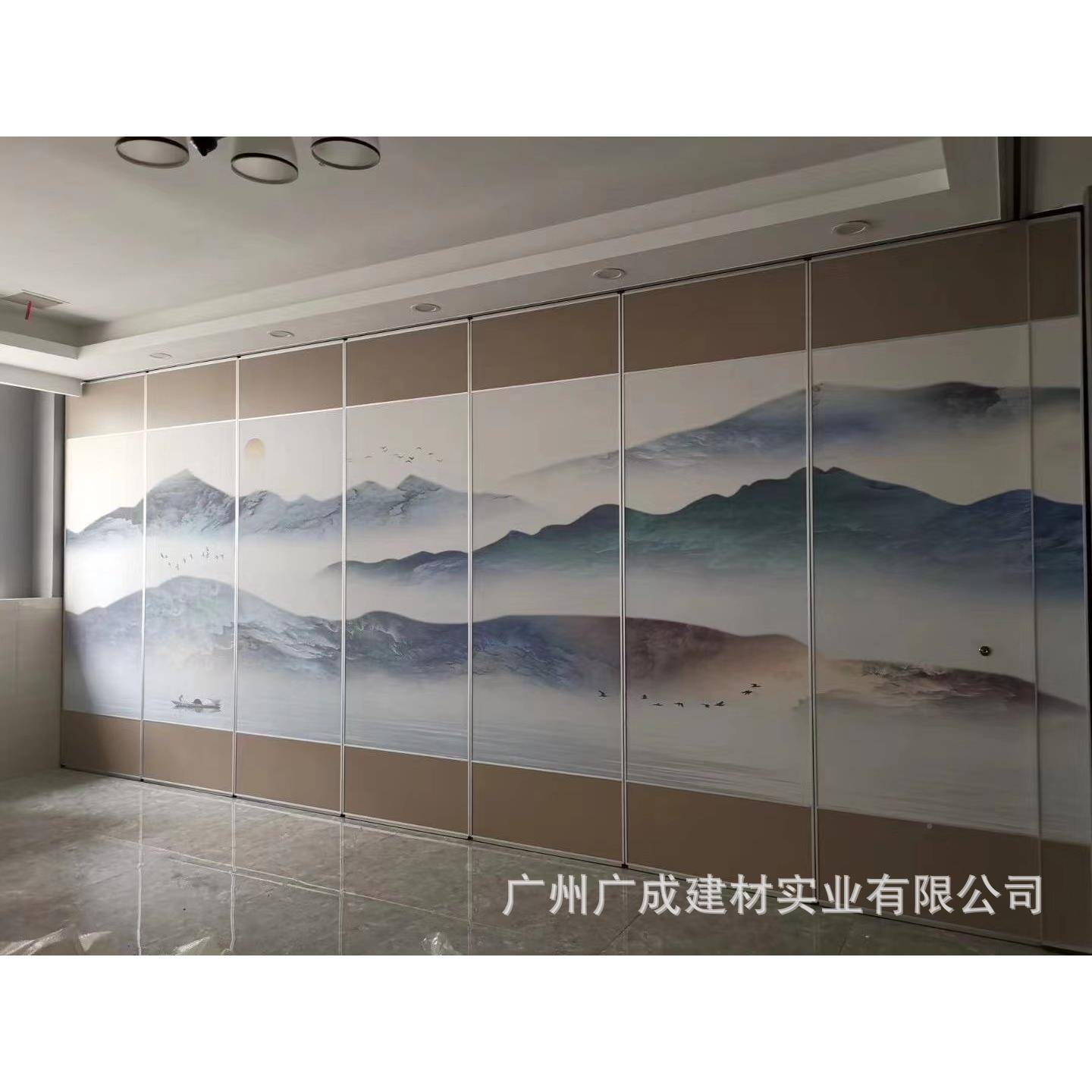 板屏断风室拉门装修隔断办公酒50972店活动墙可折叠高推隔移动墙