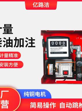 柴油电动大功率12EWUV/24V/22V电计量0柴油加注机吸泵动柴油加自