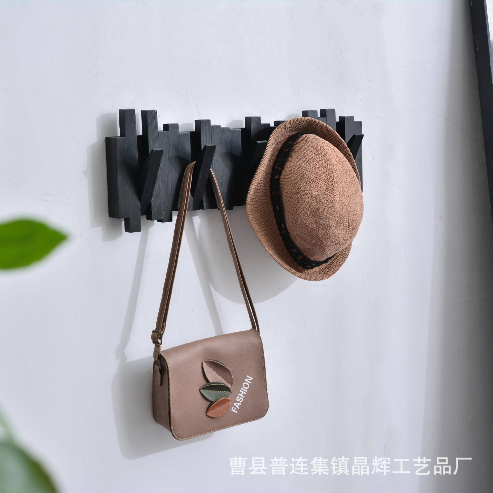 木造型多挂钩衣帽挂钩欧式墙组壁挂钩卧室装饰门后x6.19桩挂衣架