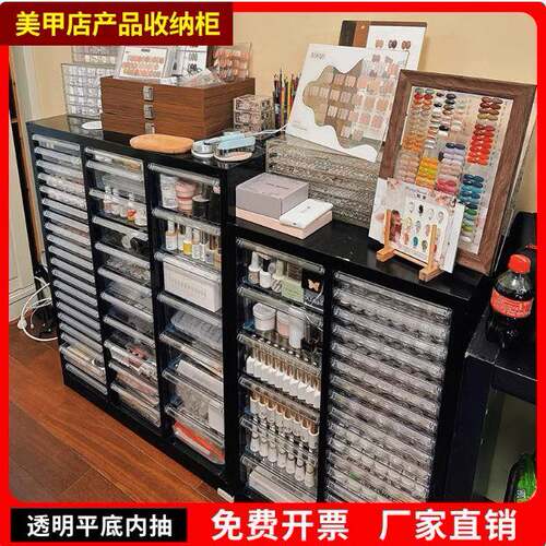 A收4文件柜抽屉甲OMY式彩妆美平整底收纳柜烘焙店布料厂纳柜家用