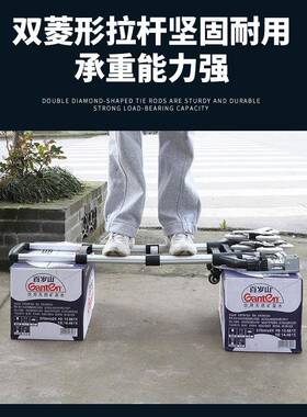 爬楼梯折手车便携行李车拉杆叠车推车60938拉货购物买拉菜小拉车