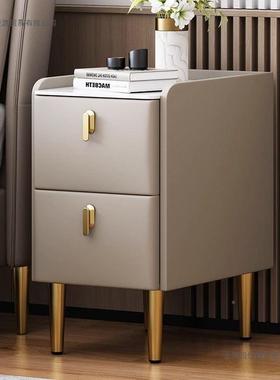 小型实木床头柜窄轻奢床边c柜超m收纳柜多层25储物柜小户型MJM整