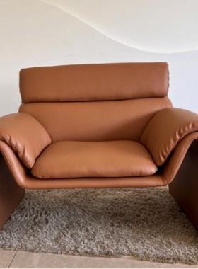 意螃美F家简约家用单人沙发椅办务公室60406商会客躺椅蟹椅SY-K41