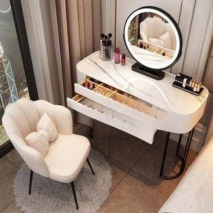 高卧室值梳妆台室一体简颜约202红5年新款 小卧户型网BGL风化妆桌