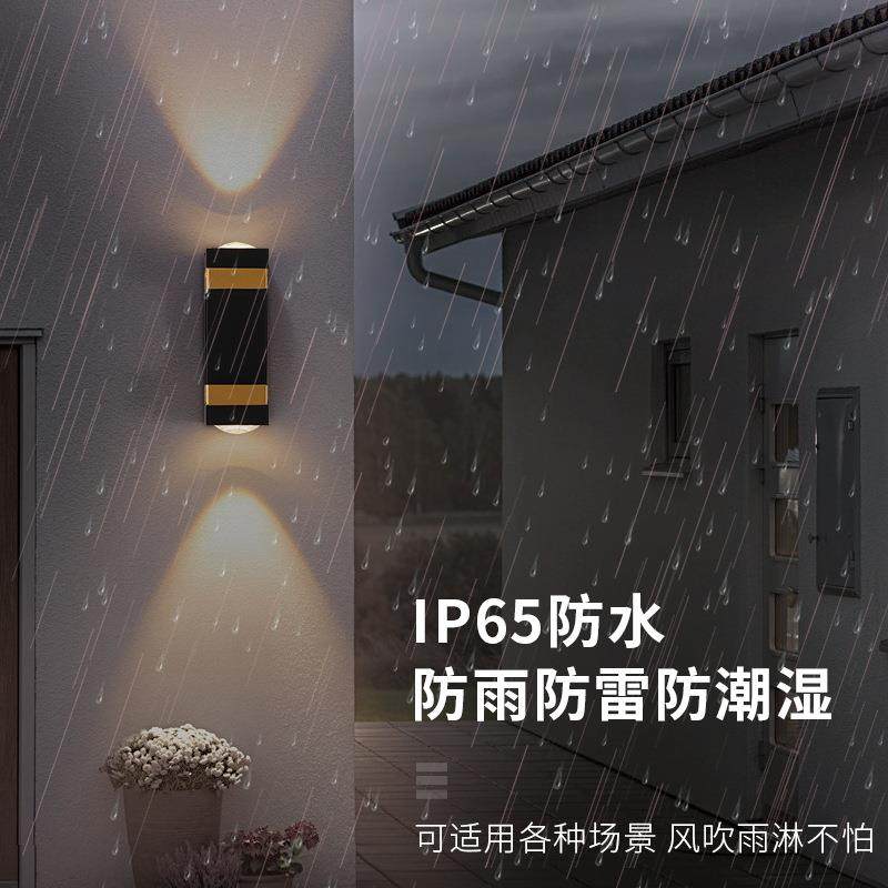 户外防水壁灯阳台led超亮意过道创752约室外墙灯别墅门壁口庭简院