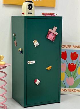 多巴胺彩色柜子艺储物房床间整理柜多层柜大铁容量IXJ钢制头柜全