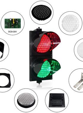 工厂直销铝制信号灯阳口可移动RQM太红绿灯四面能三灯led路警示灯