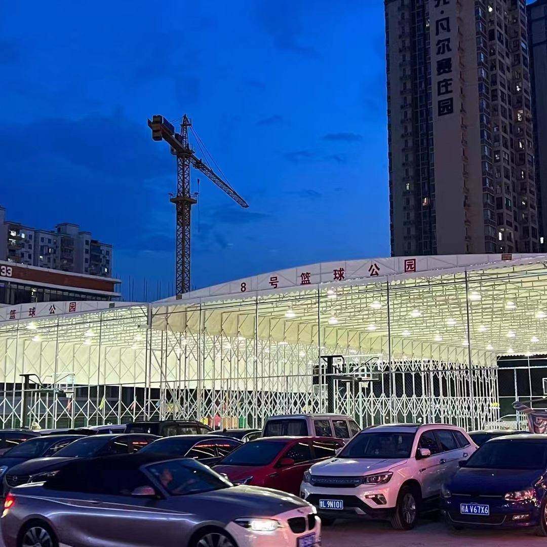 湖北大型仓库推拉蓬移棚动雨推拉户叠外活动篷折Q235遮阳蓬伸缩仓