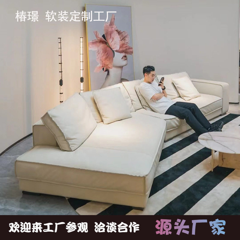 意式布达佩斯磨砂绒弧形沙发