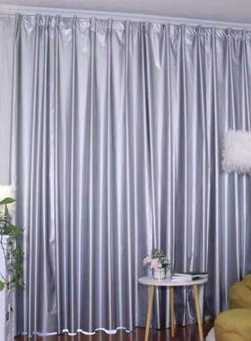 加厚遮光窗帘成光卧33975室飘窗客厅阳台遮阳布料防晒品隔热挡超