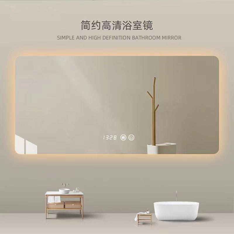 智能浴室镜触无品牌/摸屏挂墙灯发光带洗间卫l生间化妆手镜智能ed