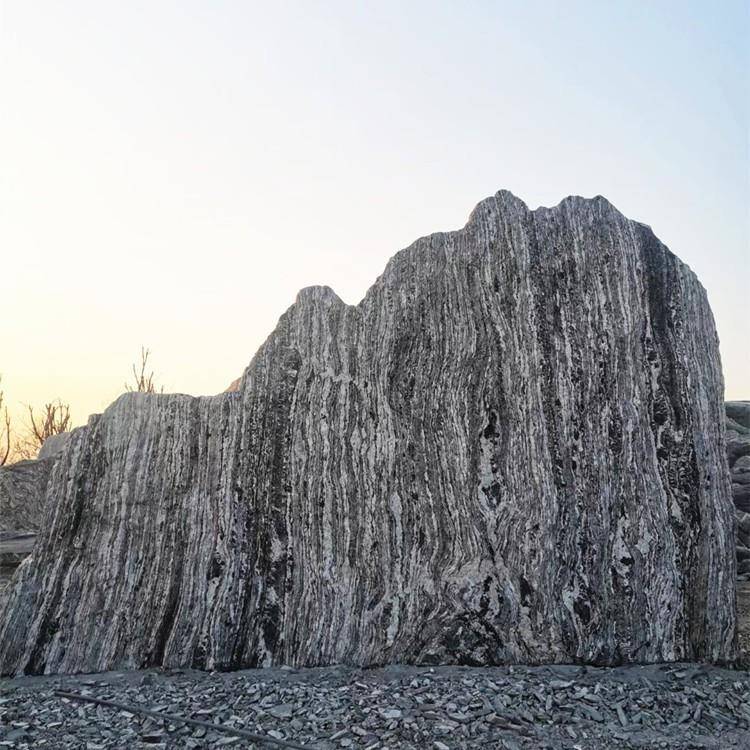 大型景石现户外雪浪20240313石庭院造景立石天然原石泰山观石厂直