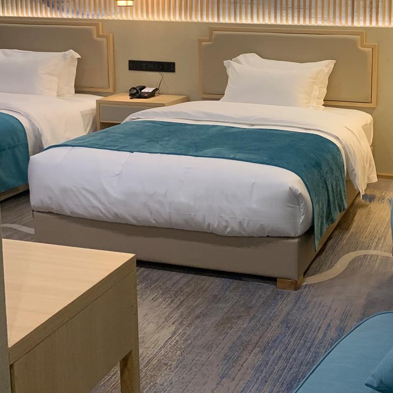 现木代标准间酒店家具配实多层板中贴木皮烤漆可套新式家具酒店行