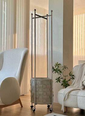 奢衣架家用衣帽收立式卧室客厅移纳动61951落地轻式不锈钢衣服架