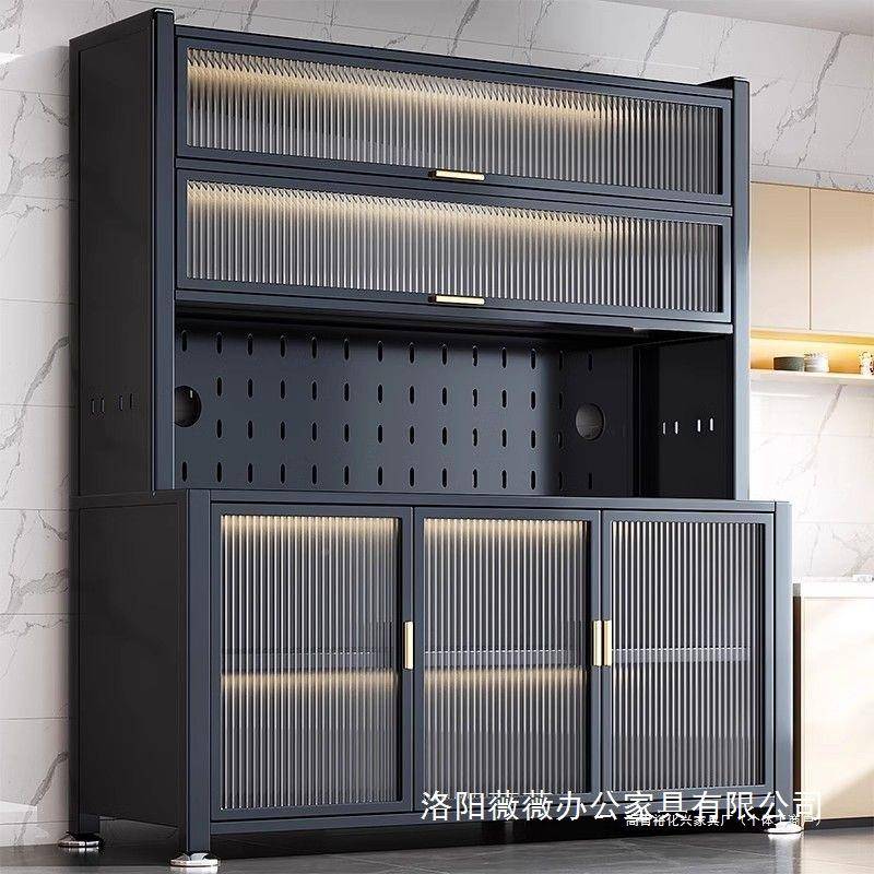 家厨子房餐边地柜置物柜多功能用靠CNL墙一体落多层储物厨房收纳