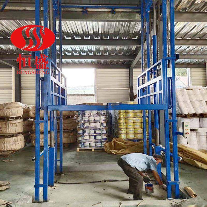 室内升降平台载货货升HTX降载二平台层工厂货梯车间梯厂房货升降