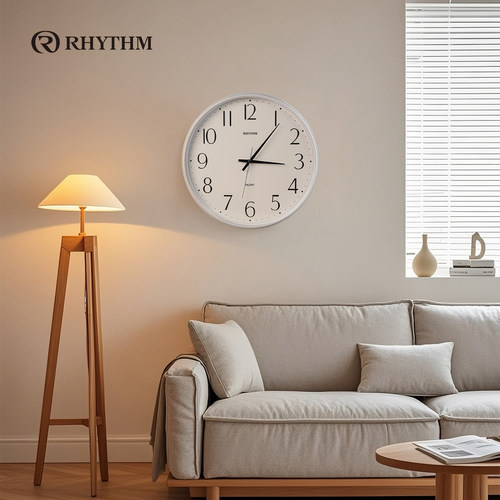 RHYTHM日本丽声轻奢简约挂钟