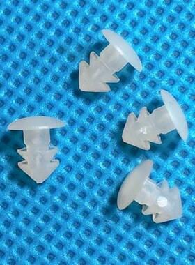 尼龙卡钉齿形倒刺铆钉蘑菇头塑料钉LRD-1按压式白色塑料隔离柱