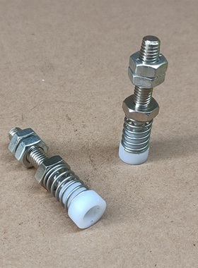 TGSPM 肘夹配件 肘夹用前端螺栓聚缩醛 不锈钢弹簧 防撞压块胶头