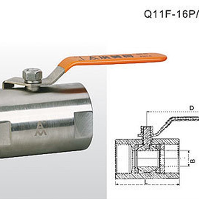 正品埃美柯8252B不锈钢棒式丝口球阀开关手轮阀DN25324050专卖店