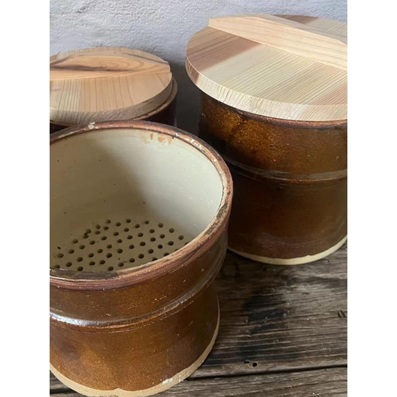手工土陶蒸饭桶饭甑蒸米桶蒸饭器甄子家用商用米饭蒸笼饭蒸子蒸锅
