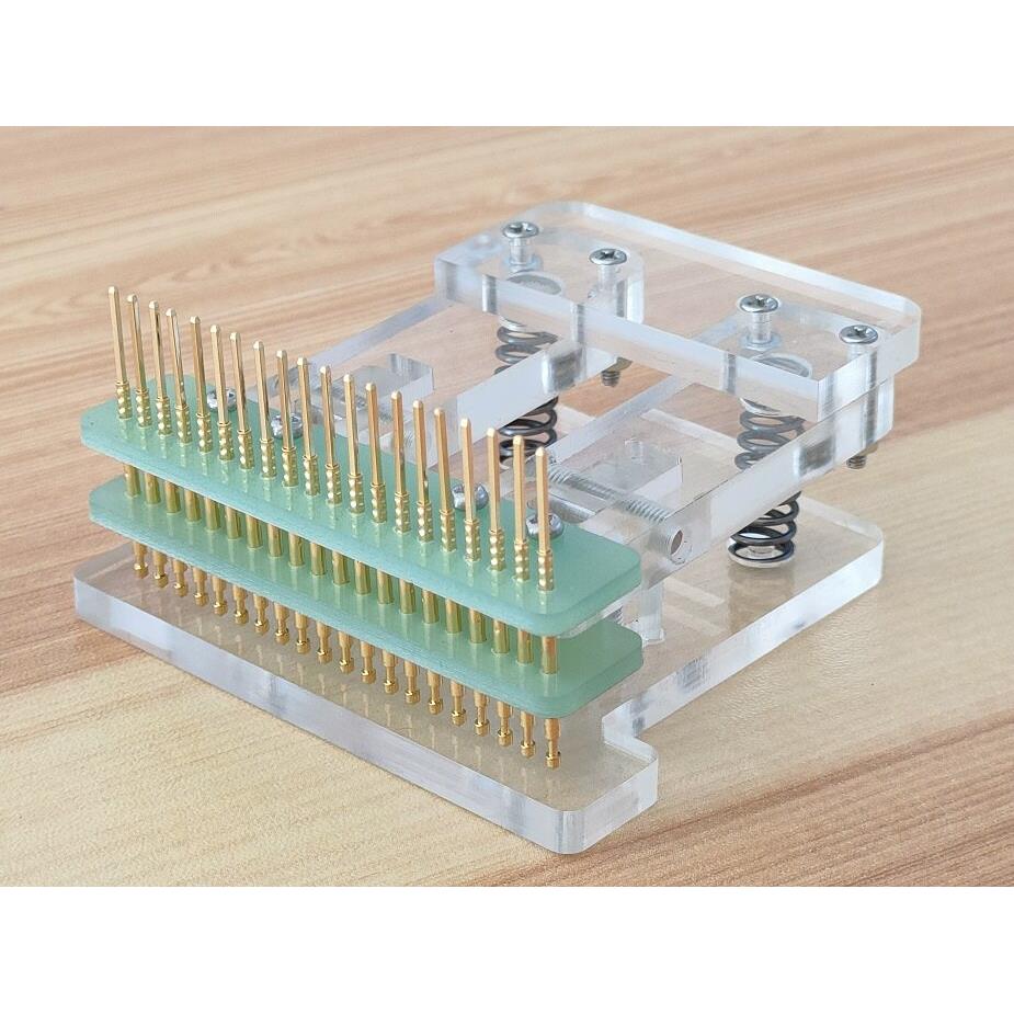 液晶屏测试 PCB夹子 治具工装夹具 探针 弹簧针 编程烧录下载2.54
