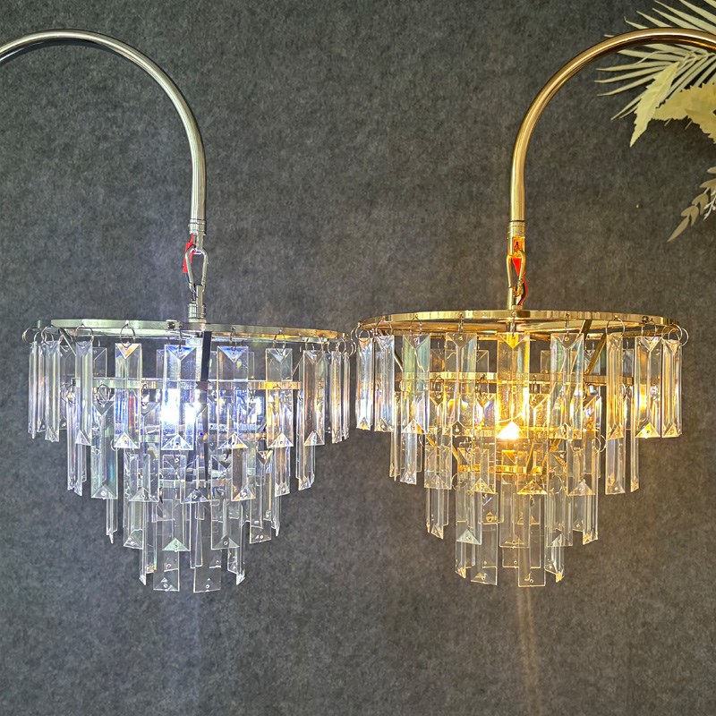 婚庆道具铁艺水晶珠帘路引灯婚礼舞台装饰摆件橱窗布置背景墙吊灯